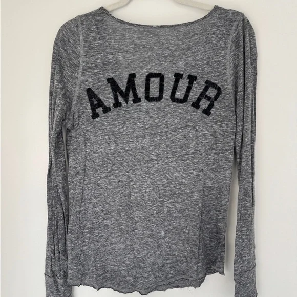 Zadig & Voltaire Charcoal Long Sleeve Blouse - Picture 2 of 4